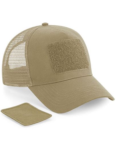 Removable Patch Snapback Trucker - Desert Sand