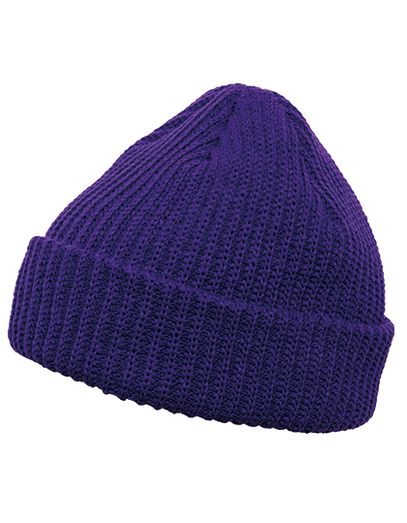 Rib Beanie - Purple