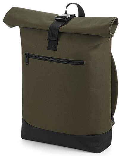 Roll-Top Backpack - Military Green