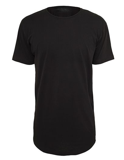 Shaped Long Tee - Black