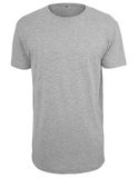 Shaped Long Tee - Heather Grey