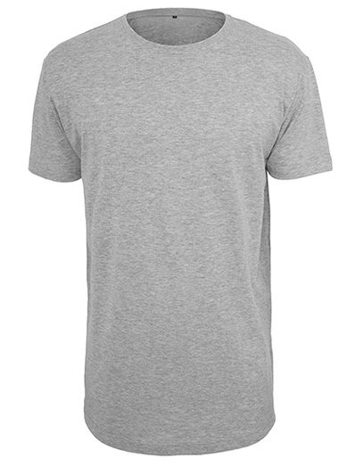 Shaped Long Tee - Heather Grey