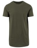 Shaped Long Tee - Olive