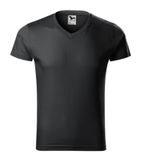 Slim Fit V-neck - Tričko pánske - ebony gray