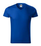 Slim Fit V-neck - Tričko pánske - kráľovská modrá