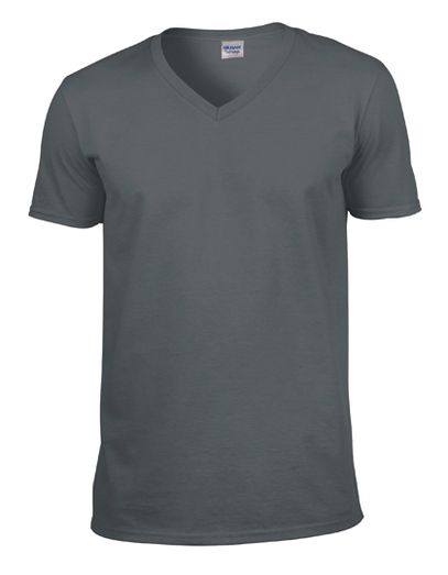 Softstyle® Adult V-Neck T-Shirt - Charcoal (Solid)