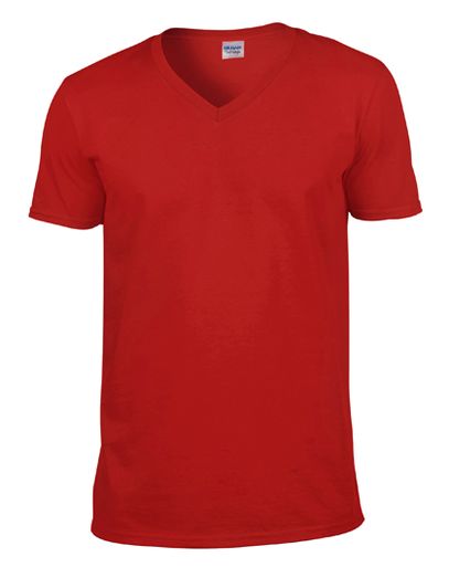 Softstyle® Adult V-Neck T-Shirt - Red