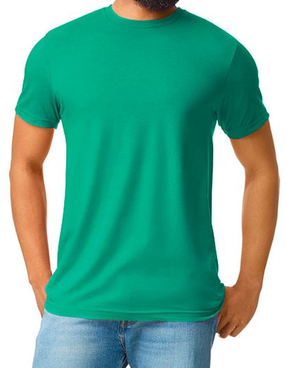 Softstyle® CVC Adult T-Shirt - Kelly Mist