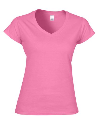 Softstyle® Women´s V-Neck T-Shirt - Azalea