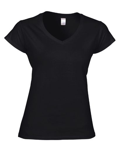 Softstyle® Women´s V-Neck T-Shirt - Black