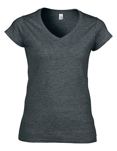 Softstyle® Women´s V-Neck T-Shirt - Dark Heather