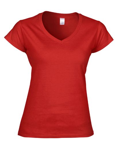 Softstyle® Women´s V-Neck T-Shirt - Red