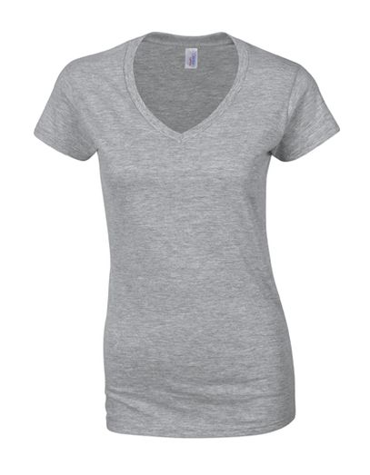 Softstyle® Women´s V-Neck T-Shirt - Sport Grey (Heather)