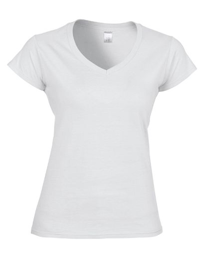 Softstyle® Women´s V-Neck T-Shirt - White