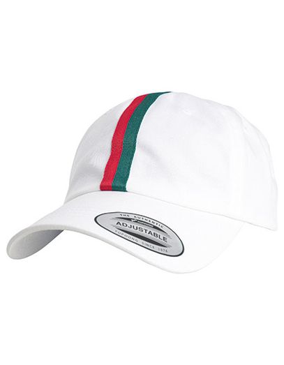 Stripe Dad Hat - White