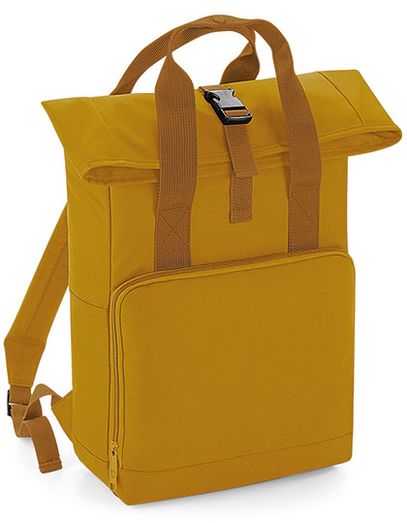 Twin Handle Roll-Top Backpack - Mustard