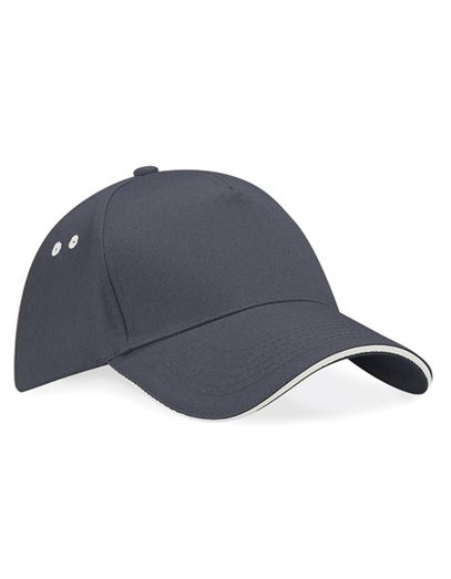 Ultimate 5 Panel Cap  -  Sandwich Peak - Graphite Grey