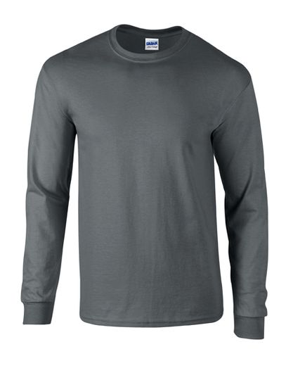 Ultra Cotton™ Long Sleeve T-Shirt - Charcoal (Solid)