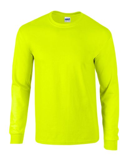 Ultra Cotton™ Long Sleeve T-Shirt - Safety Green