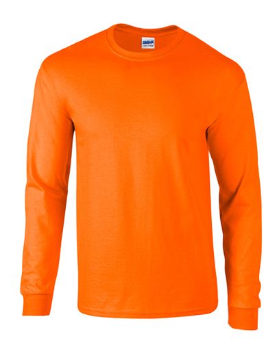 Ultra Cotton™ Long Sleeve T-Shirt - Safety Orange