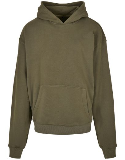 Ultra Heavy Cotton Box Hoody - Olive