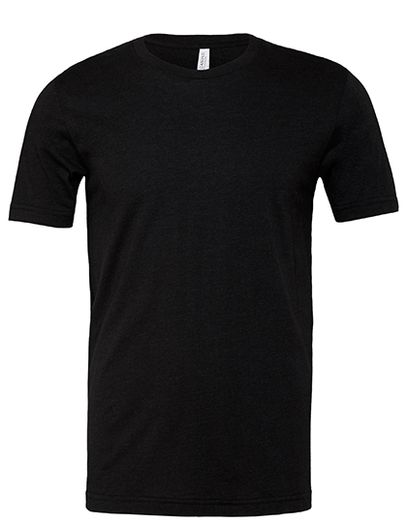 Unisex Heather CVC Short Sleeve Tee - Heather Black