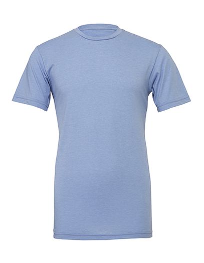 Unisex Heather CVC Short Sleeve Tee - Heather Blue