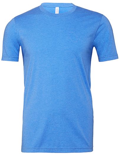 Unisex Heather CVC Short Sleeve Tee - Heather Columbia Blue