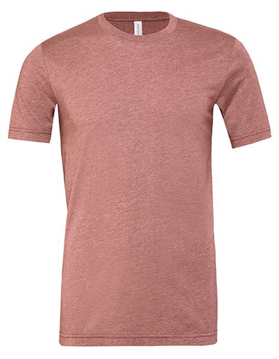 Unisex Heather CVC Short Sleeve Tee - Heather Mauve