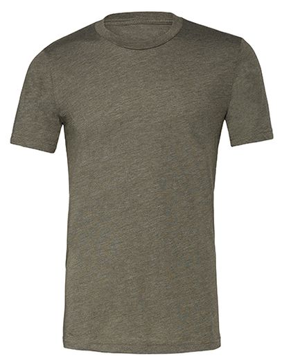 Unisex Heather CVC Short Sleeve Tee - Heather Military Green