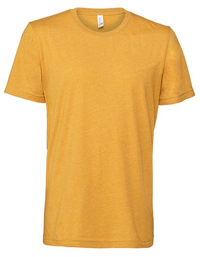 Unisex Heather CVC Short Sleeve Tee - Heather Mustard