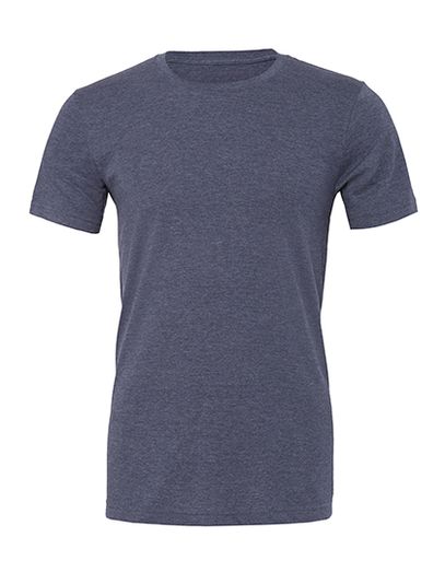 Unisex Heather CVC Short Sleeve Tee - Heather Navy