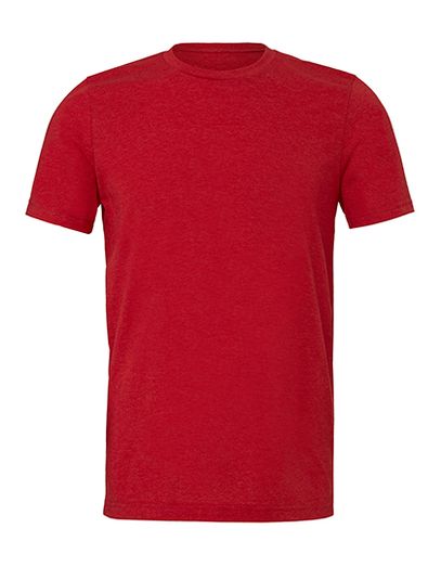 Unisex Heather CVC Short Sleeve Tee - Heather Red