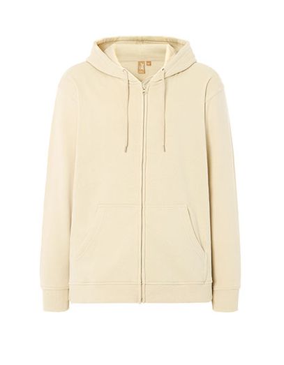 Unisex Hooded Full Zip Sweat Fuji - Buttercream