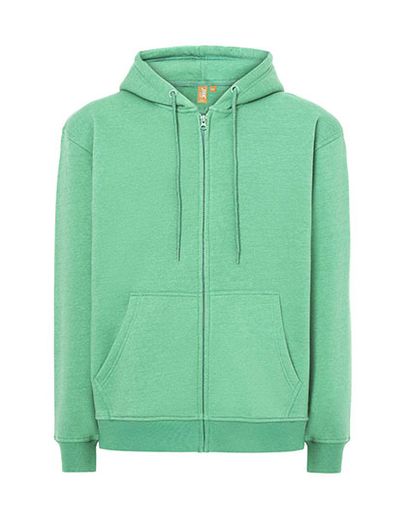 Unisex Hooded Full Zip Sweat Fuji - Eucalyptus