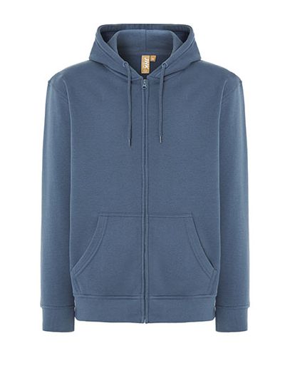 Unisex Hooded Full Zip Sweat Fuji - Steel Blue