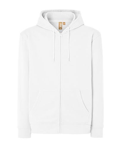 Unisex Hooded Full Zip Sweat Fuji - White