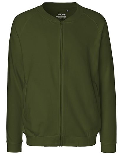 Unisex Jacket With Zip - Military