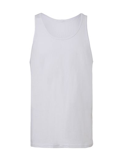 Unisex Jersey Tank Top - White