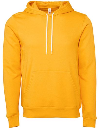 Unisex Poly-Cotton Fleece Pullover Hoodie - Gold