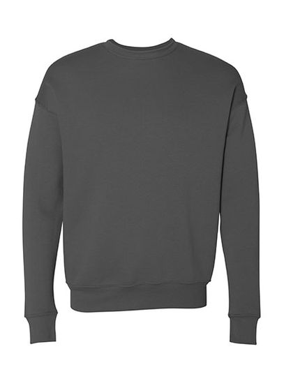 Unisex Sponge Fleece Drop Shoulder Sweatshirt - Asphalt (Solid)