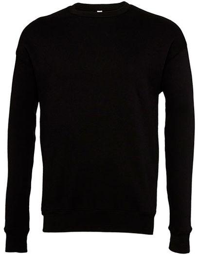 Unisex Sponge Fleece Drop Shoulder Sweatshirt - Black