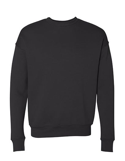 Unisex Sponge Fleece Drop Shoulder Sweatshirt - Dark Grey