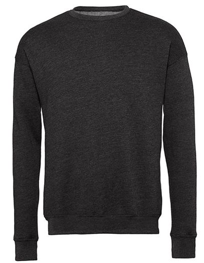 Unisex Sponge Fleece Drop Shoulder Sweatshirt - Dark Grey Heather