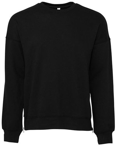 Unisex Sponge Fleece Drop Shoulder Sweatshirt - DTG Black