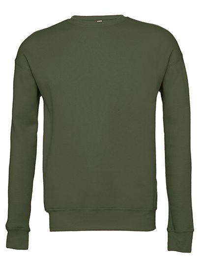 Unisex Sponge Fleece Drop Shoulder Sweatshirt - Military Green