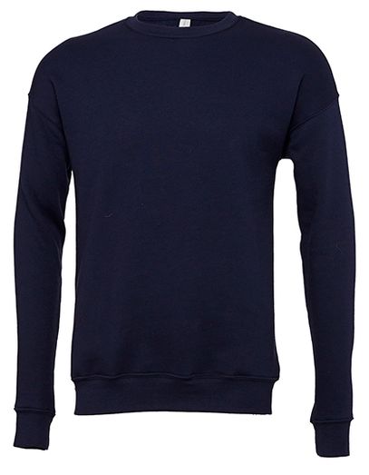 Unisex Sponge Fleece Drop Shoulder Sweatshirt - Navy