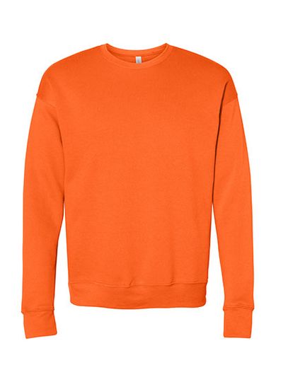 Unisex Sponge Fleece Drop Shoulder Sweatshirt - Orange