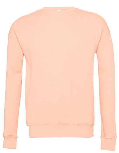 Unisex Sponge Fleece Drop Shoulder Sweatshirt - Peach