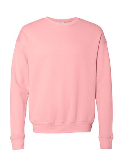 Unisex Sponge Fleece Drop Shoulder Sweatshirt - Pink